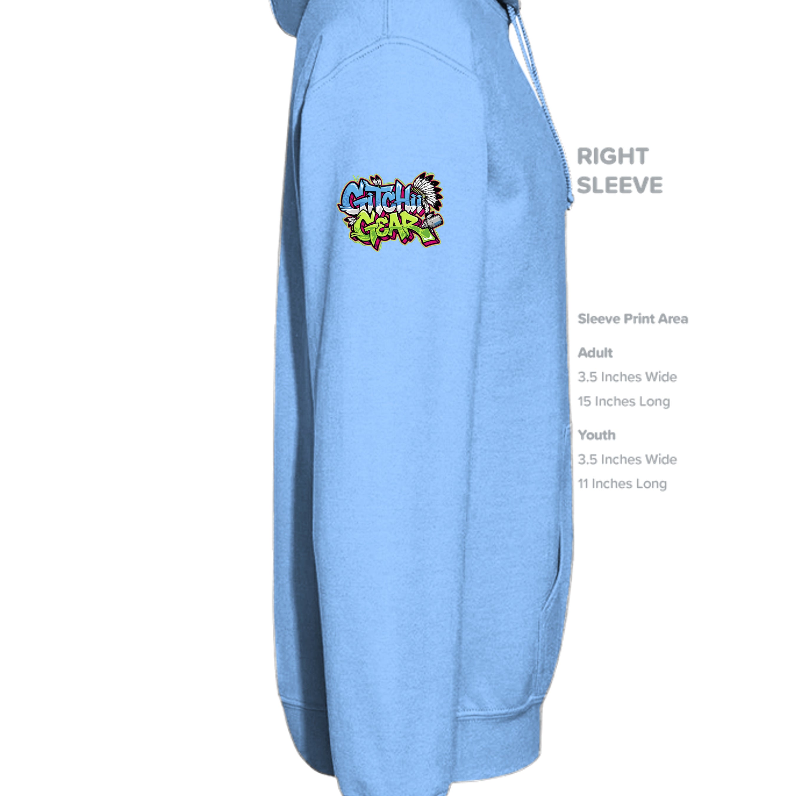 CAROLINA BLUE - G185 - SLEEVE_RIGHT