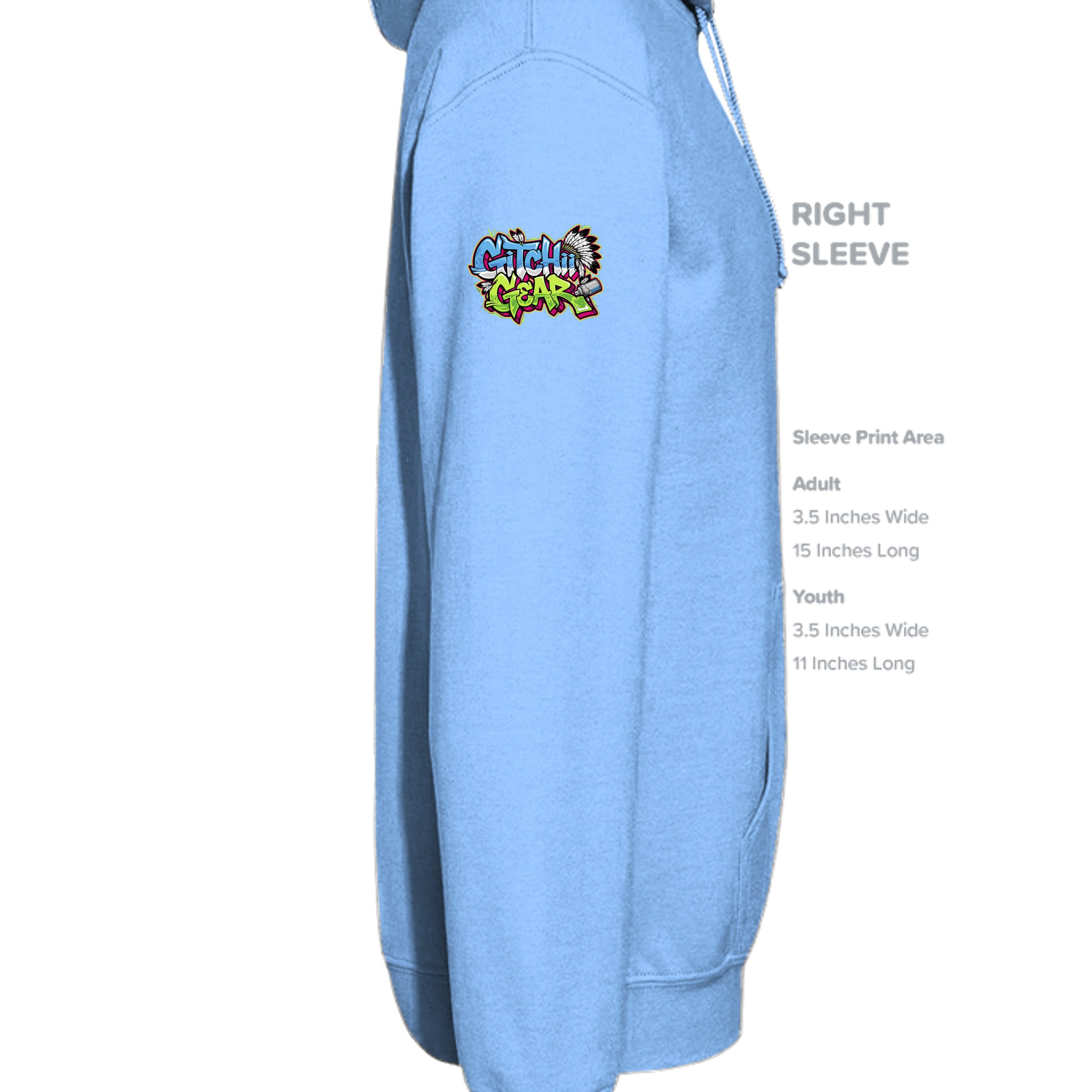 CAROLINA BLUE - G185 - SLEEVE_RIGHT