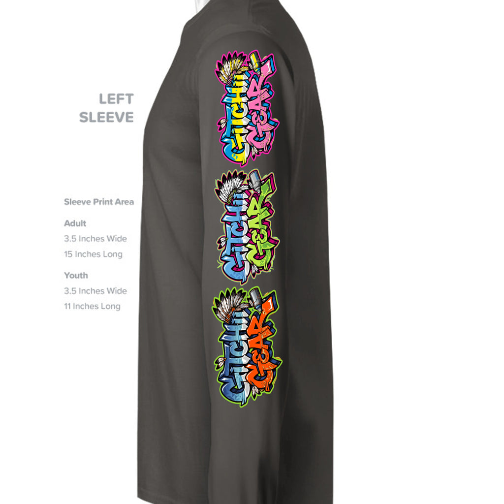 Black Heather Triblend - 3513 - SLEEVE_LEFT