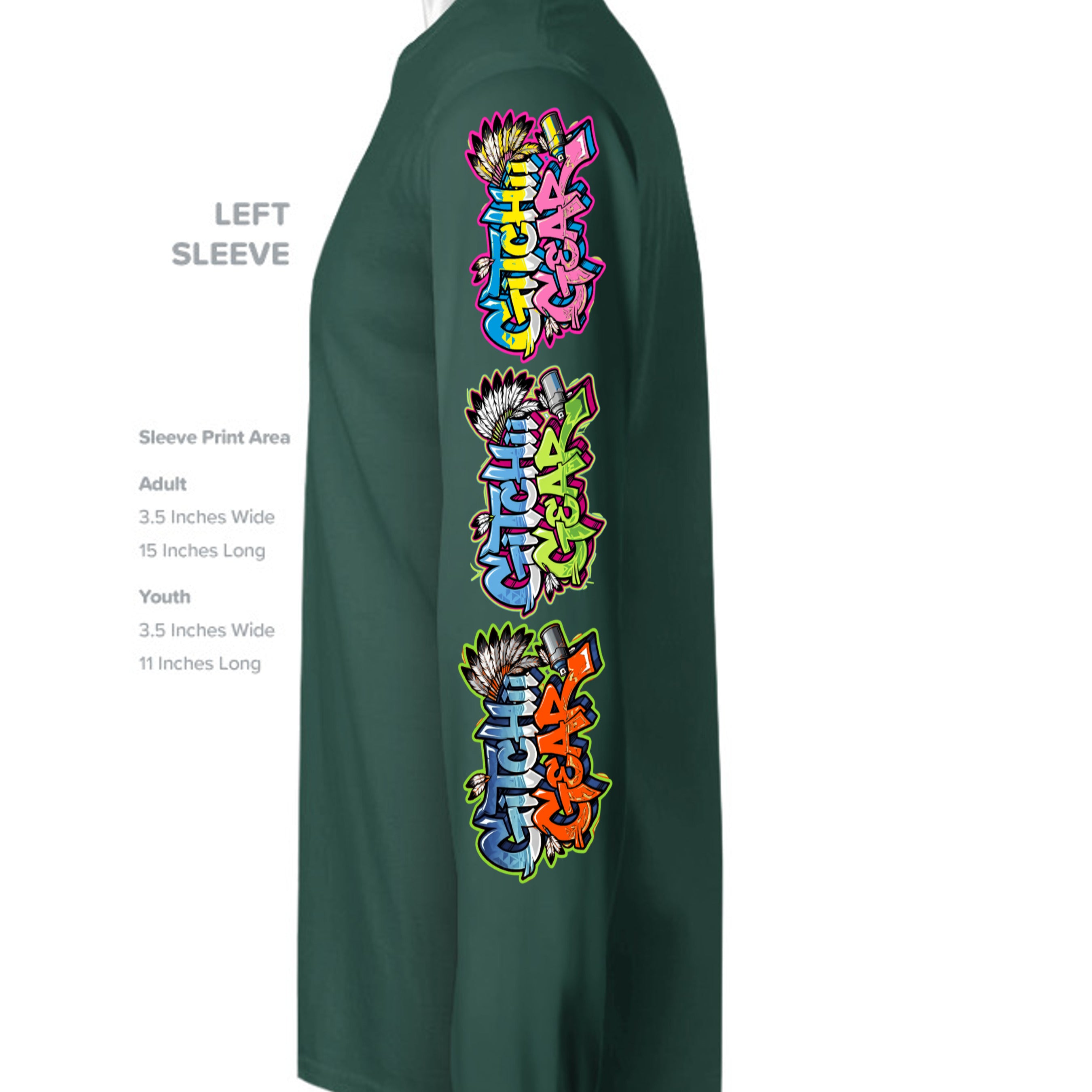Emerald Triblend - 3513 - SLEEVE_LEFT