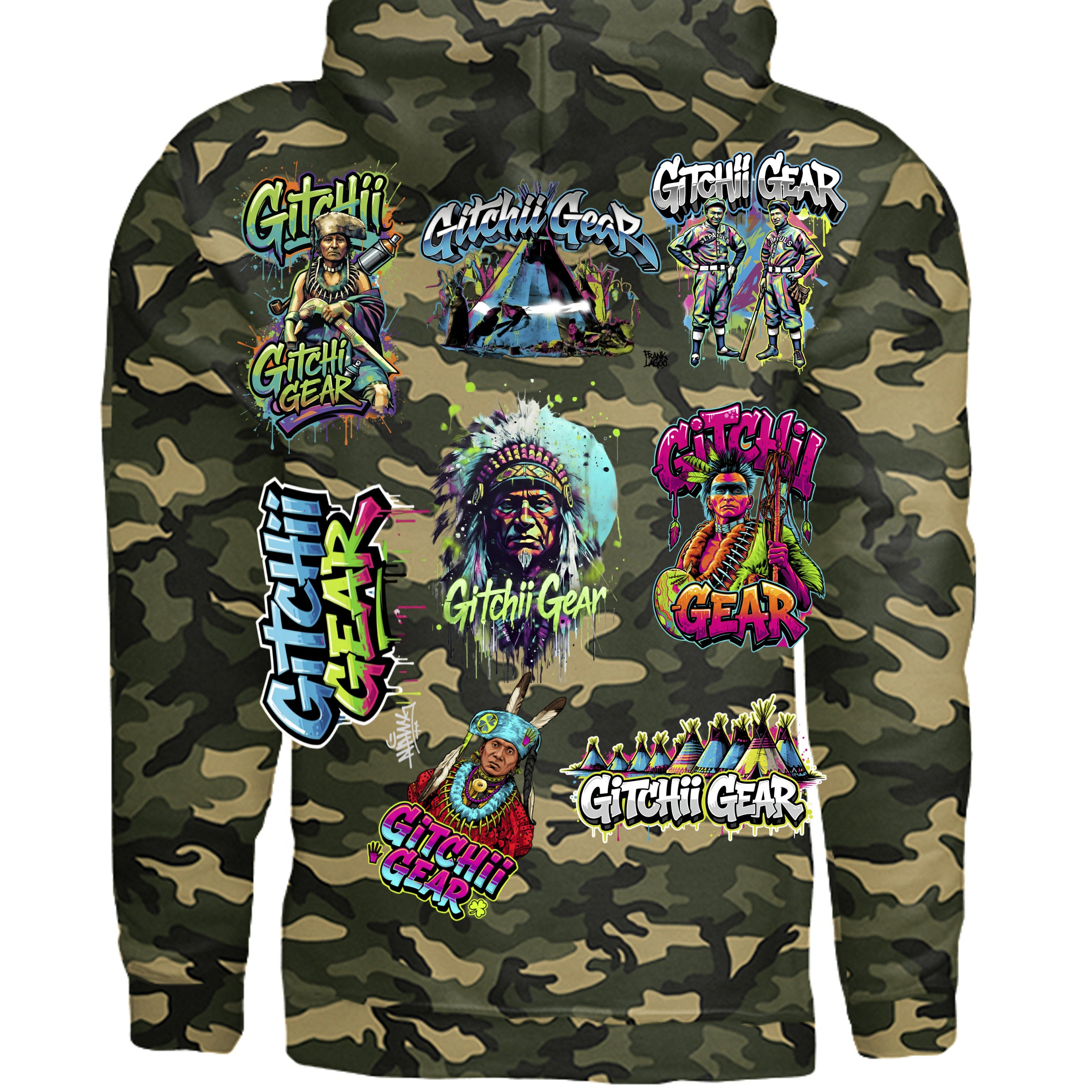 Army Camo - IND4000 - BACK