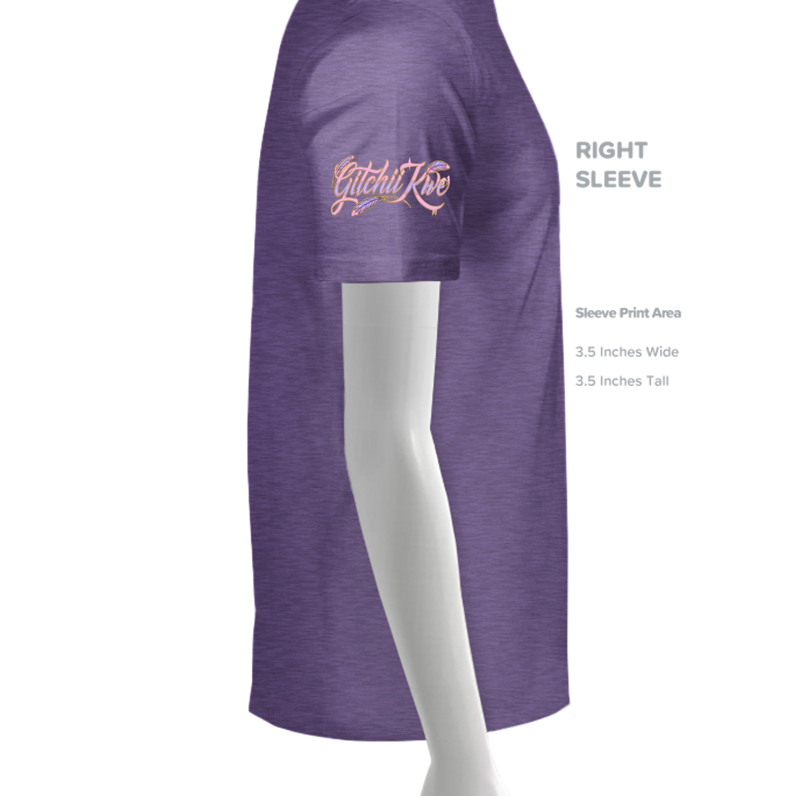 HEATHER PURPLE - G640L - SLEEVE_RIGHT