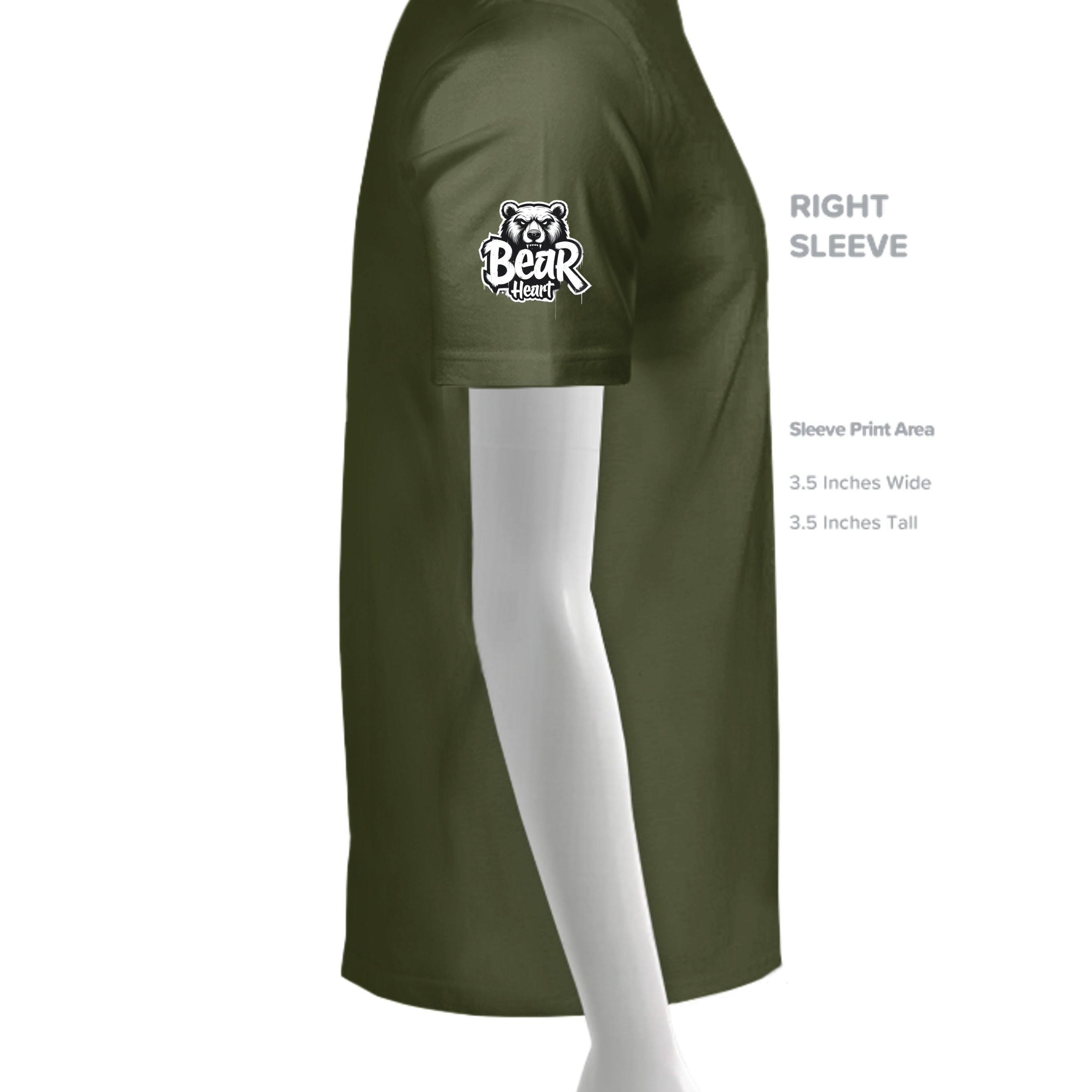 MILITARY GREEN - G500B - SLEEVE_RIGHT
