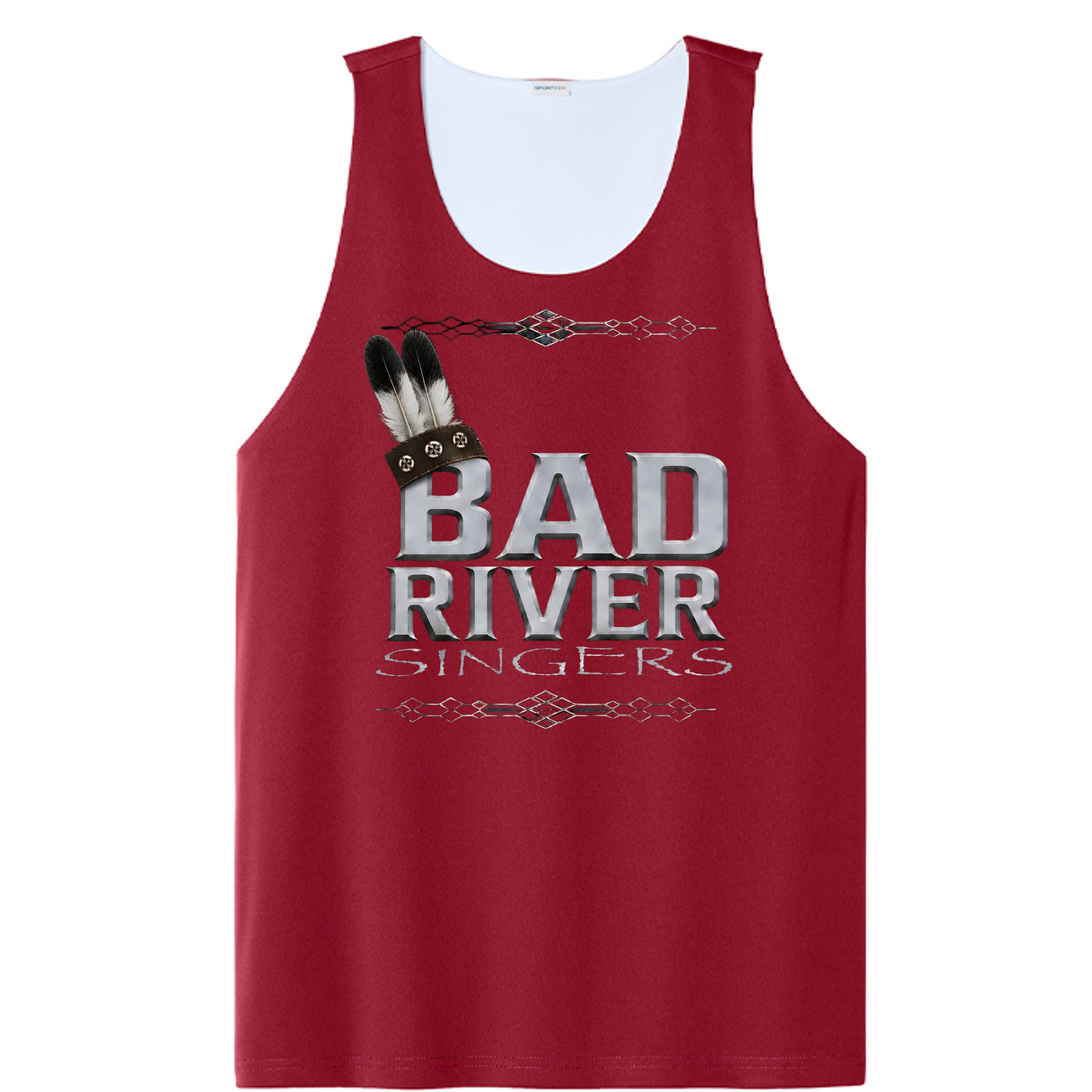 Deep Red/ White - ST551 - FRONT